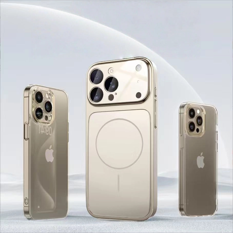 iPhone 17 Series Frosted Large Window Case with Lens Film