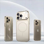 iPhone 17 Series Frosted Large Window Case with Lens Film