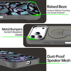 iPhone 17 Series Magnetic Frosted Case with Vertical Stand – Shockproof & Slim Design
