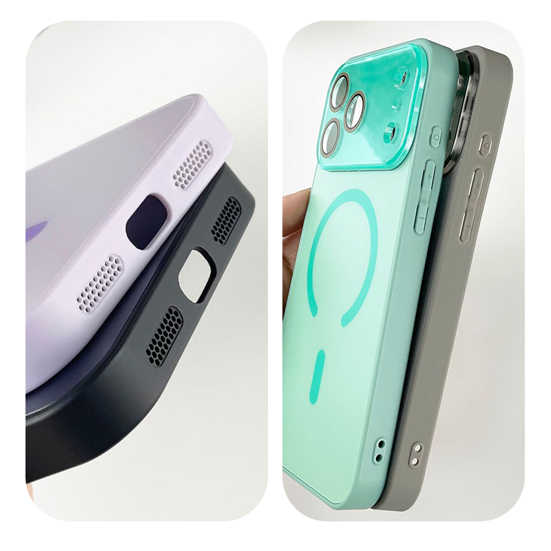 Matte AG Large Window Magnetic Case for iPhone 17 Series – Shockproof, Slim & Anti-Fingerprint Design