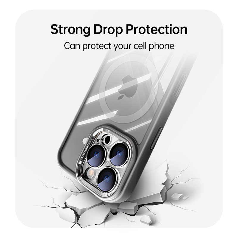 | iPhone 17 Series Silicone Magnetic Case – Rear Magnet, Shockproof & Durable