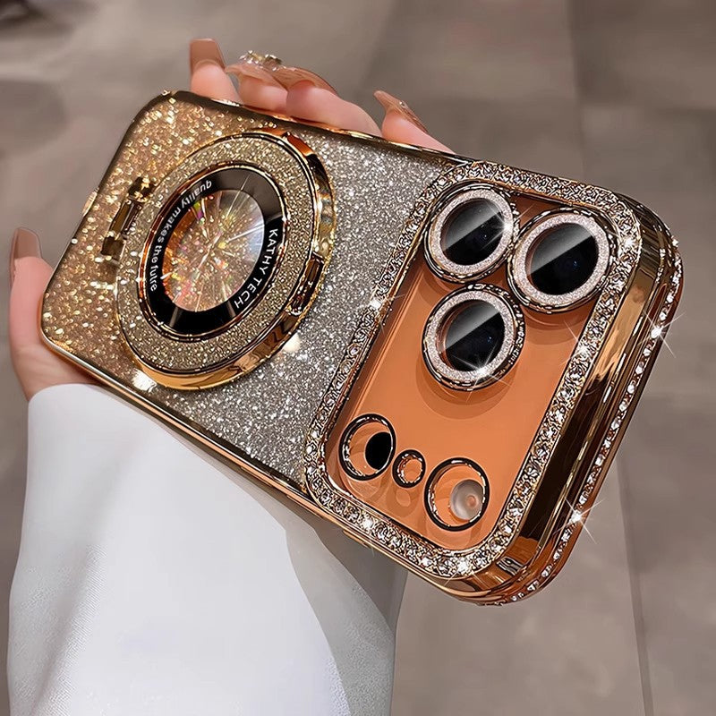 Premium Gradient Glitter Diamond Edge Case for iPhone 17 Series