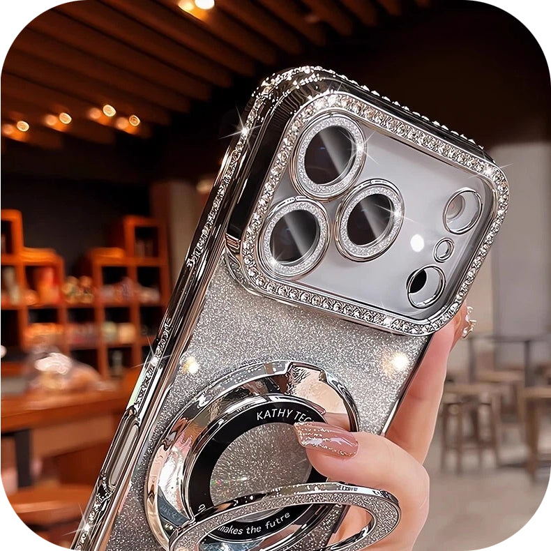 Premium Gradient Glitter Diamond Edge Case for iPhone 17 Series