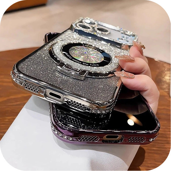 Premium Gradient Glitter Diamond Edge Case for iPhone 17 Series