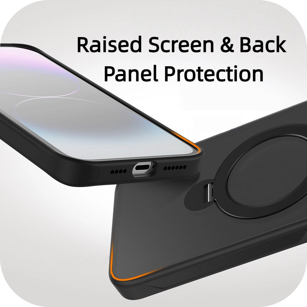 iPhone 17 Rotating Invisible Bracket Protective Case