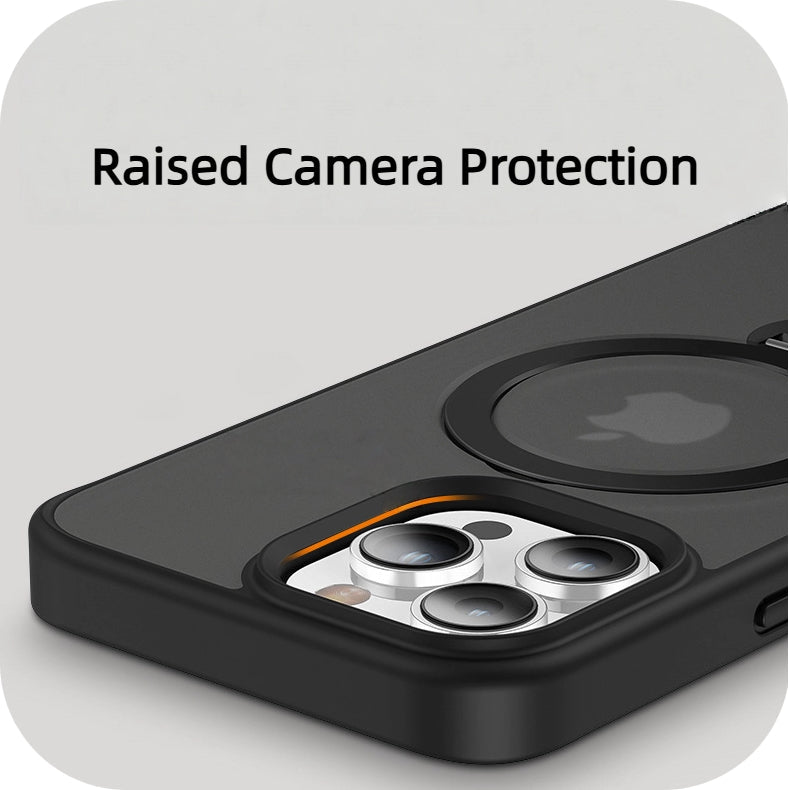 iPhone 17 Rotating Invisible Bracket Protective Case