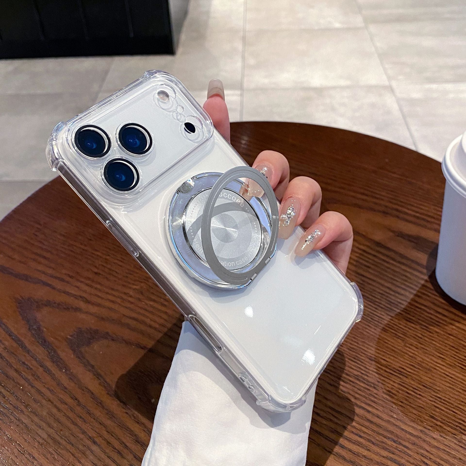 ?? 360° Rotating Magnetic Stand Protective Case for iPhone 17 Series