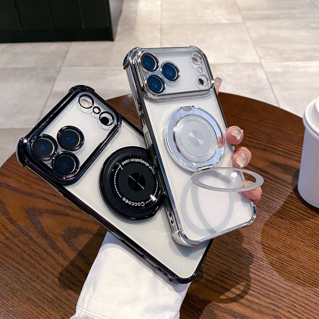 ?? 360° Rotating Magnetic Stand Protective Case for iPhone 17 Series