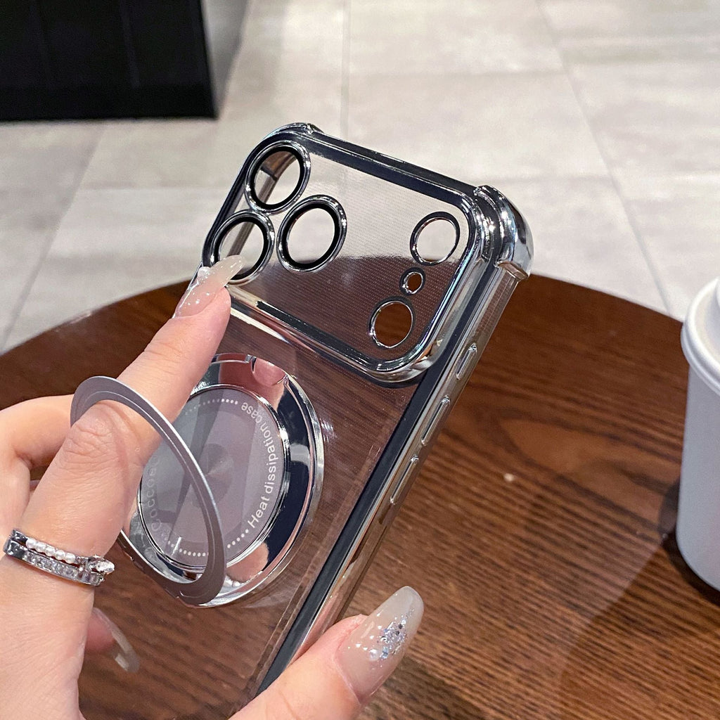 ?? 360° Rotating Magnetic Stand Protective Case for iPhone 17 Series