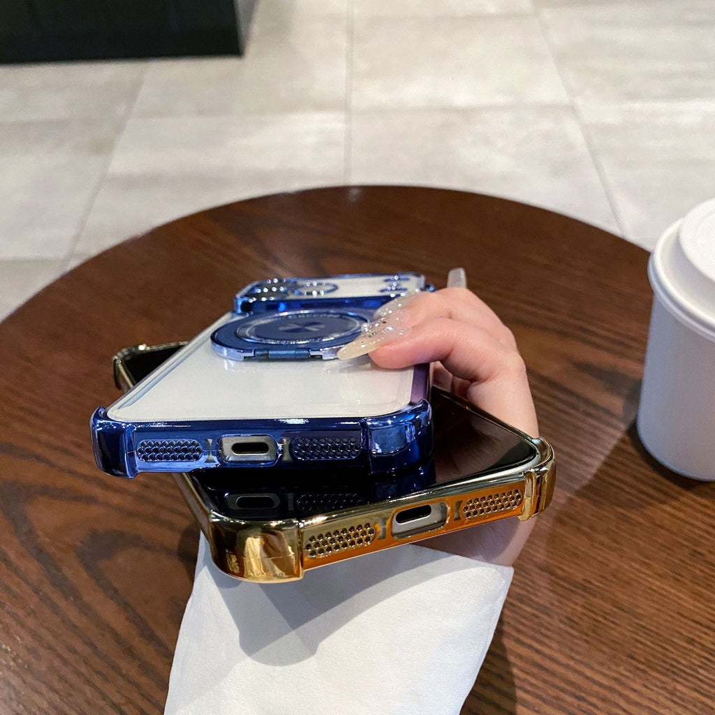 ?? 360° Rotating Magnetic Stand Protective Case for iPhone 17 Series