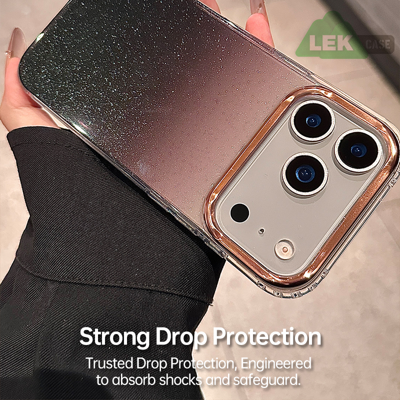 iPhone 17 Series Magnetic Transparent Gradient Shockproof Case