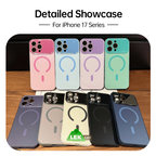 Matte AG Large Window Magnetic Case for iPhone 17 Series – Shockproof, Slim & Anti-Fingerprint Design