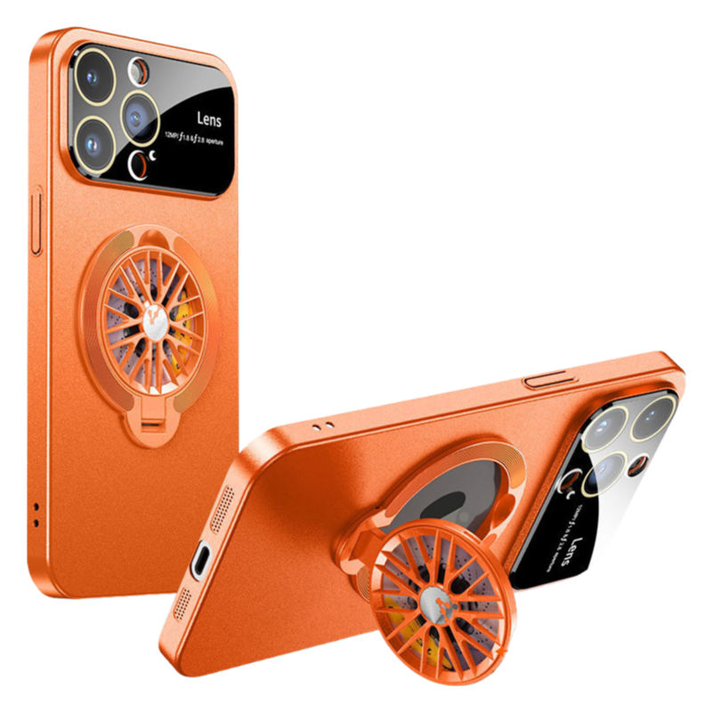 iPhone 17 Series Magnetic Case with 360° Rotating Gyro Stand