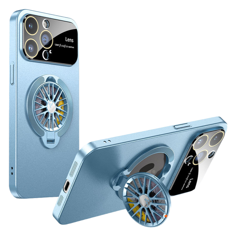 iPhone 17 Series Magnetic Case with 360° Rotating Gyro Stand