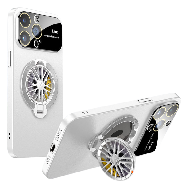 iPhone 17 Series Magnetic Case with 360° Rotating Gyro Stand