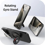 iPhone 17 Series Magnetic Case with 360° Rotating Gyro Stand