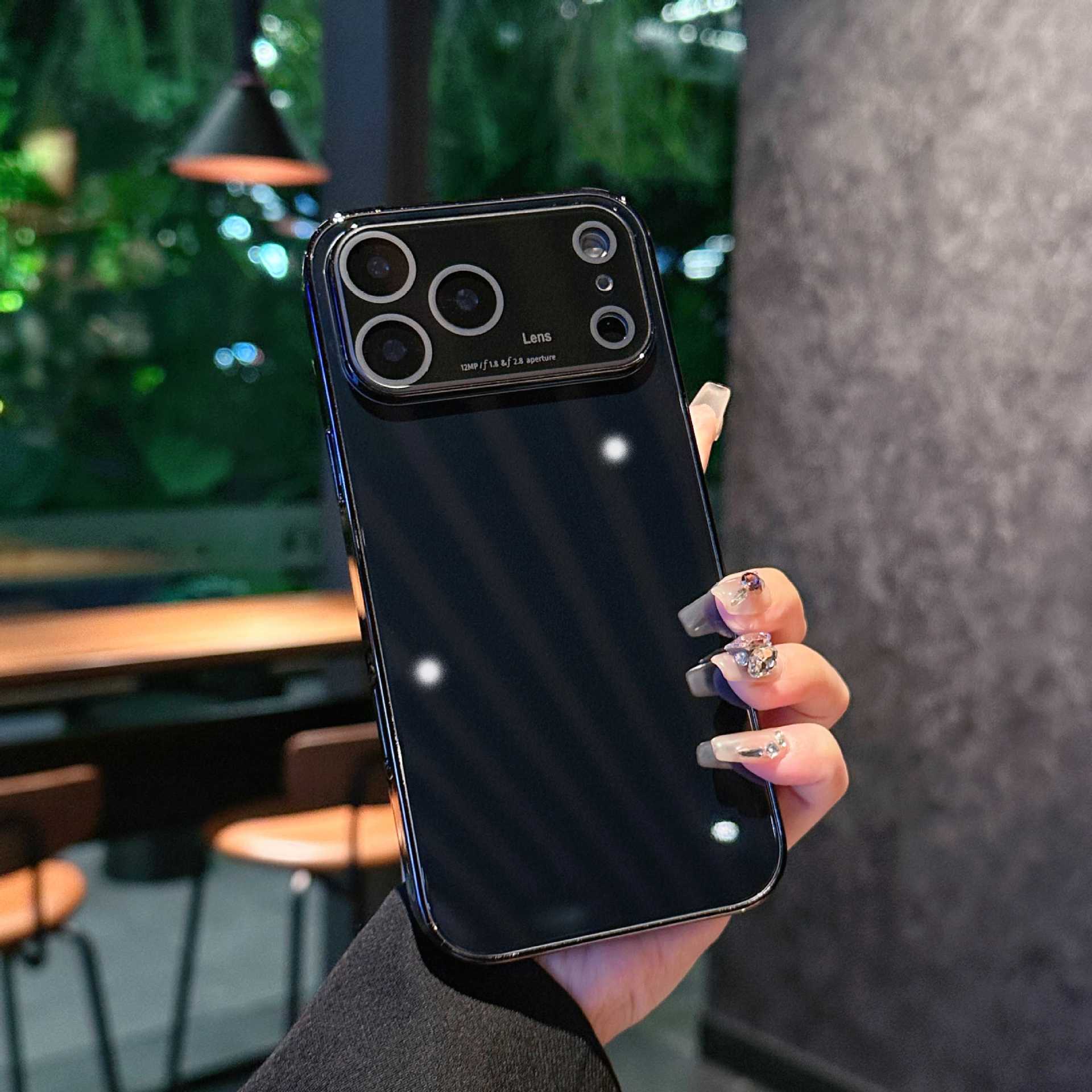 Ice Crystal Mirror Glass Case for iPhone 17 Series | Sleek Protective Cover