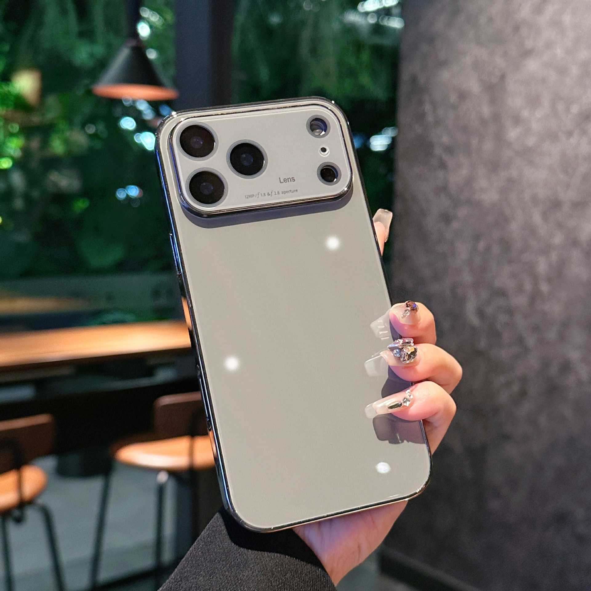 Ice Crystal Mirror Glass Case for iPhone 17 Series | Sleek Protective Cover