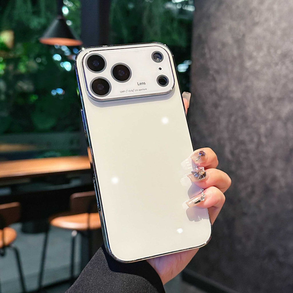 Ice Crystal Mirror Glass Case for iPhone 17 Series | Sleek Protective Cover