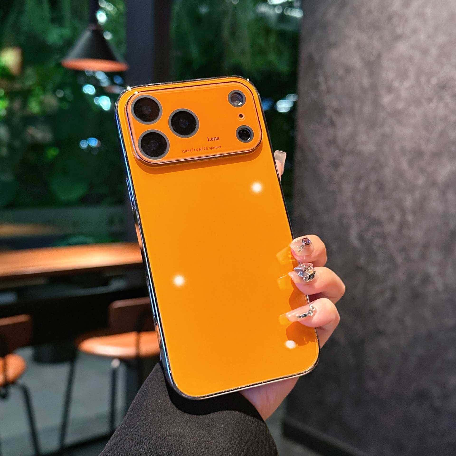 Ice Crystal Mirror Glass Case for iPhone 17 Series | Sleek Protective Cover