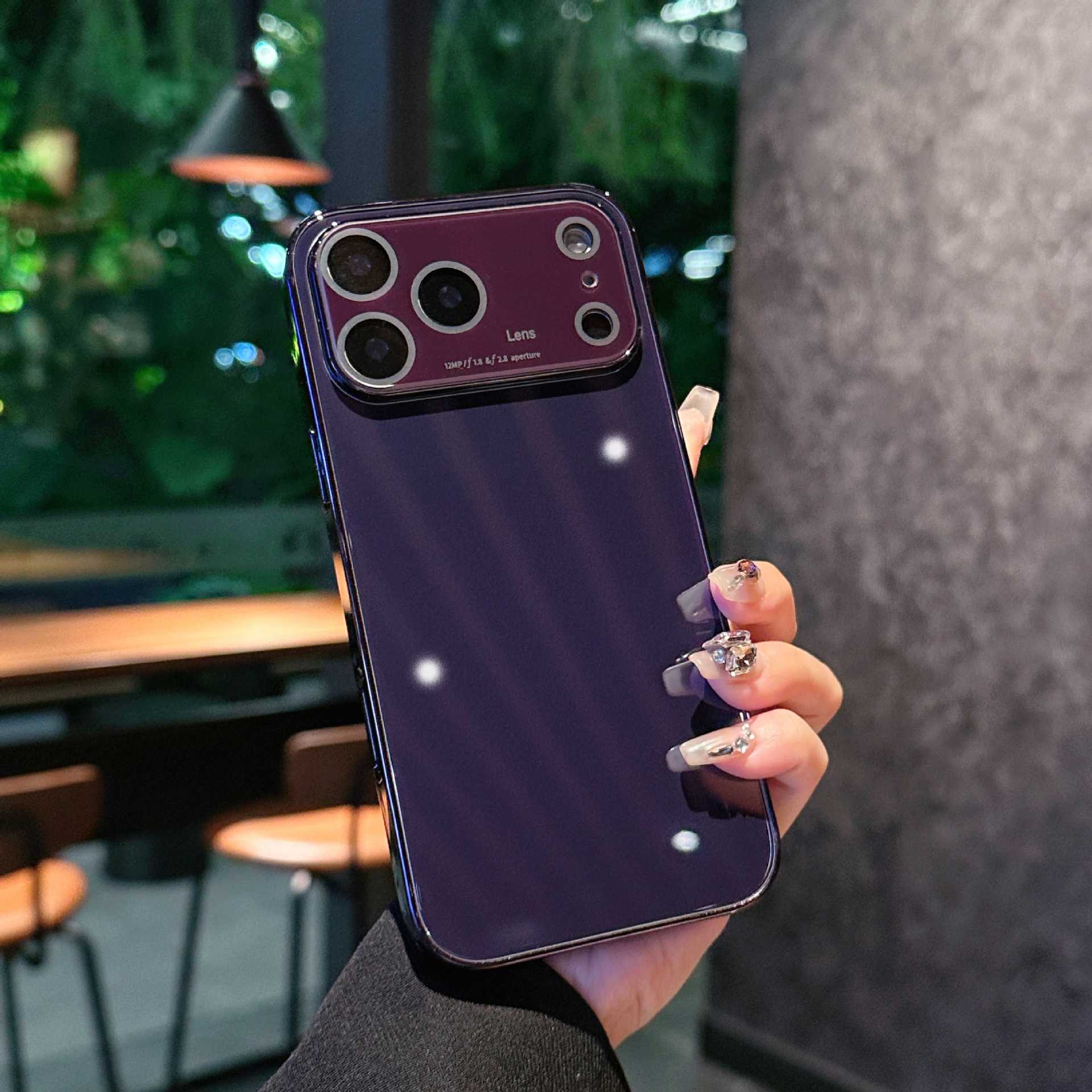 Ice Crystal Mirror Glass Case for iPhone 17 Series | Sleek Protective Cover