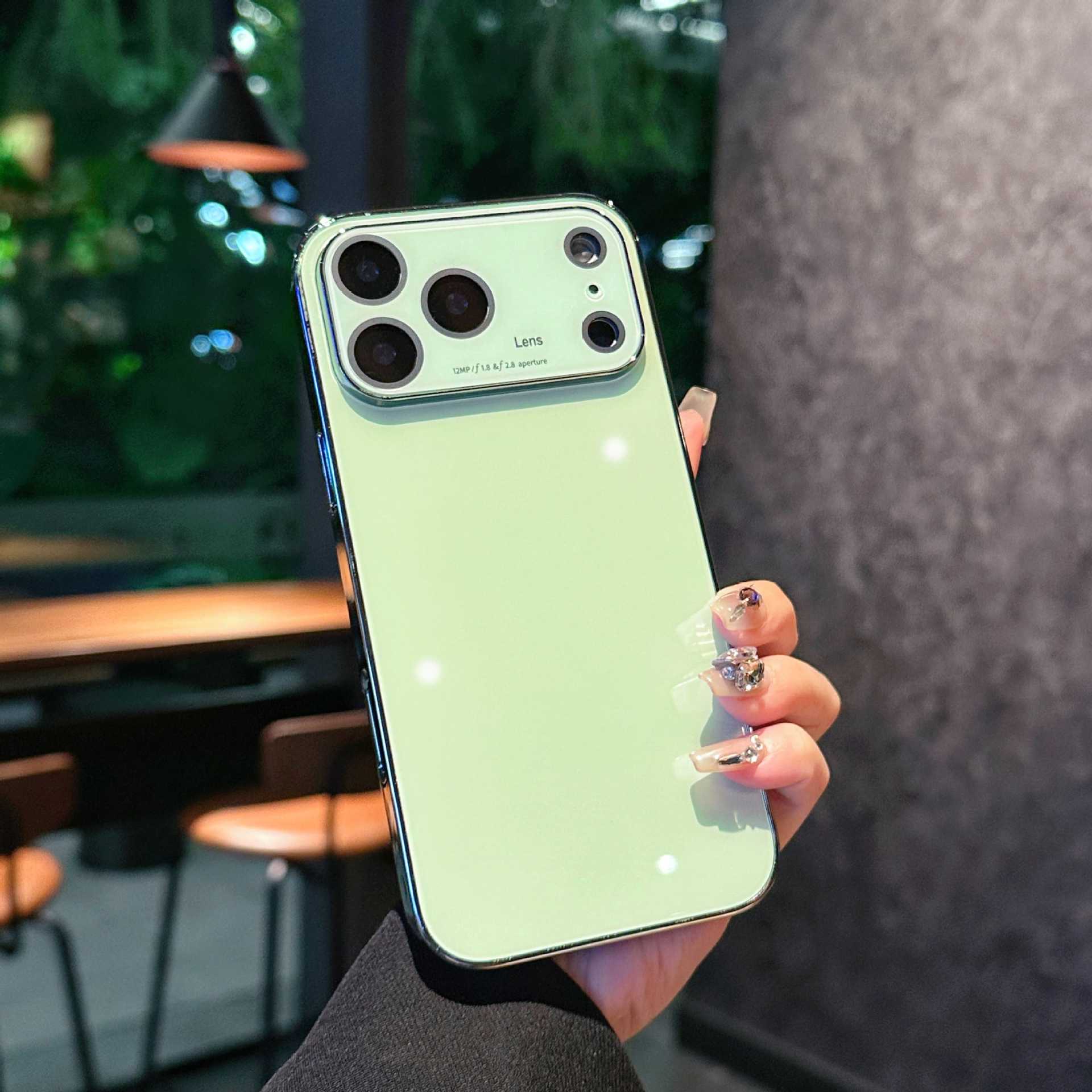 Ice Crystal Mirror Glass Case for iPhone 17 Series | Sleek Protective Cover