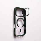 | Magnetic Lens Holder iPhone 17 Case with Clear Lens Protector