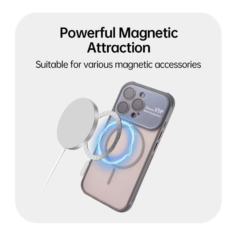 iPhone 17 Series Magnetic Frosted Case with Camera Lens Protection