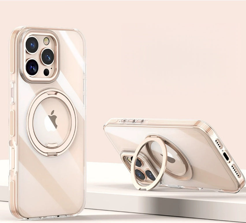 iPhone 17 Series Magnetic 360° Rotating Stand Protective Case