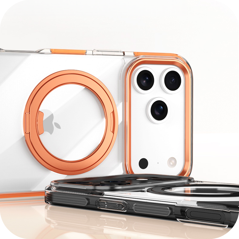 iPhone 17 Series Magnetic 360° Rotating Stand Protective Case