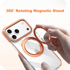 iPhone 17 Series Magnetic 360° Rotating Stand Protective Case