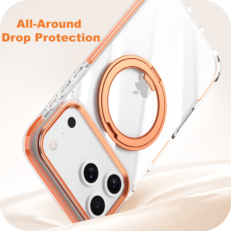 iPhone 17 Series Magnetic 360° Rotating Stand Protective Case