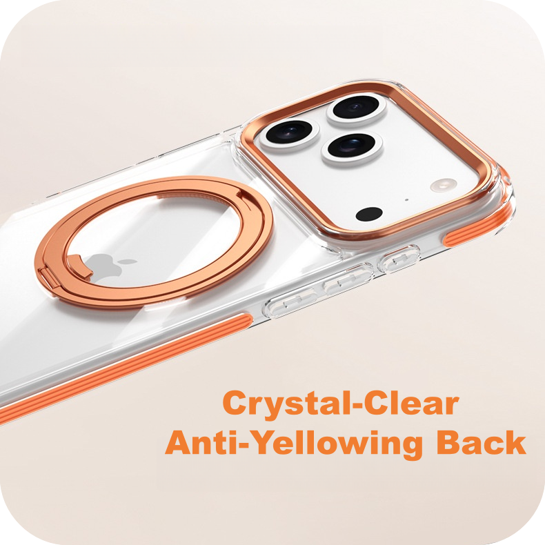 iPhone 17 Series Magnetic 360° Rotating Stand Protective Case