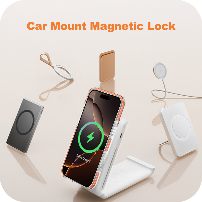 iPhone 17 Series Magnetic 360° Rotating Stand Protective Case