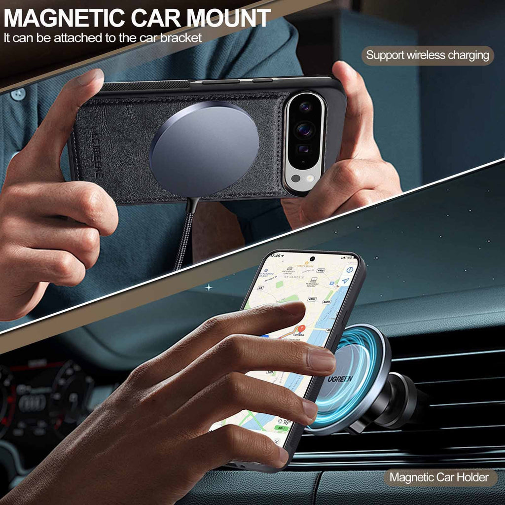 Anti-theft Magnetic Card Holder Stand Business Protective Case