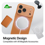 Matte AG Large Window Magnetic Case for iPhone 17 Series – Shockproof, Slim & Anti-Fingerprint Design