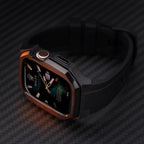 Stainless Steel Case With Rubber Band for Apple Watch