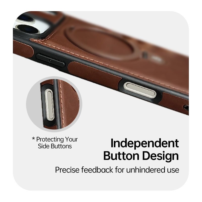 Premium Business Leather Magnetic Case for iPhone 17 Series