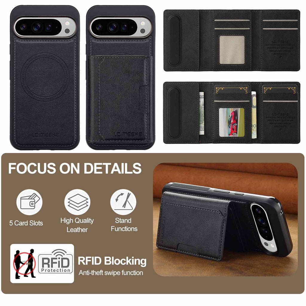 Anti-theft Magnetic Card Holder Stand Business Protective Case