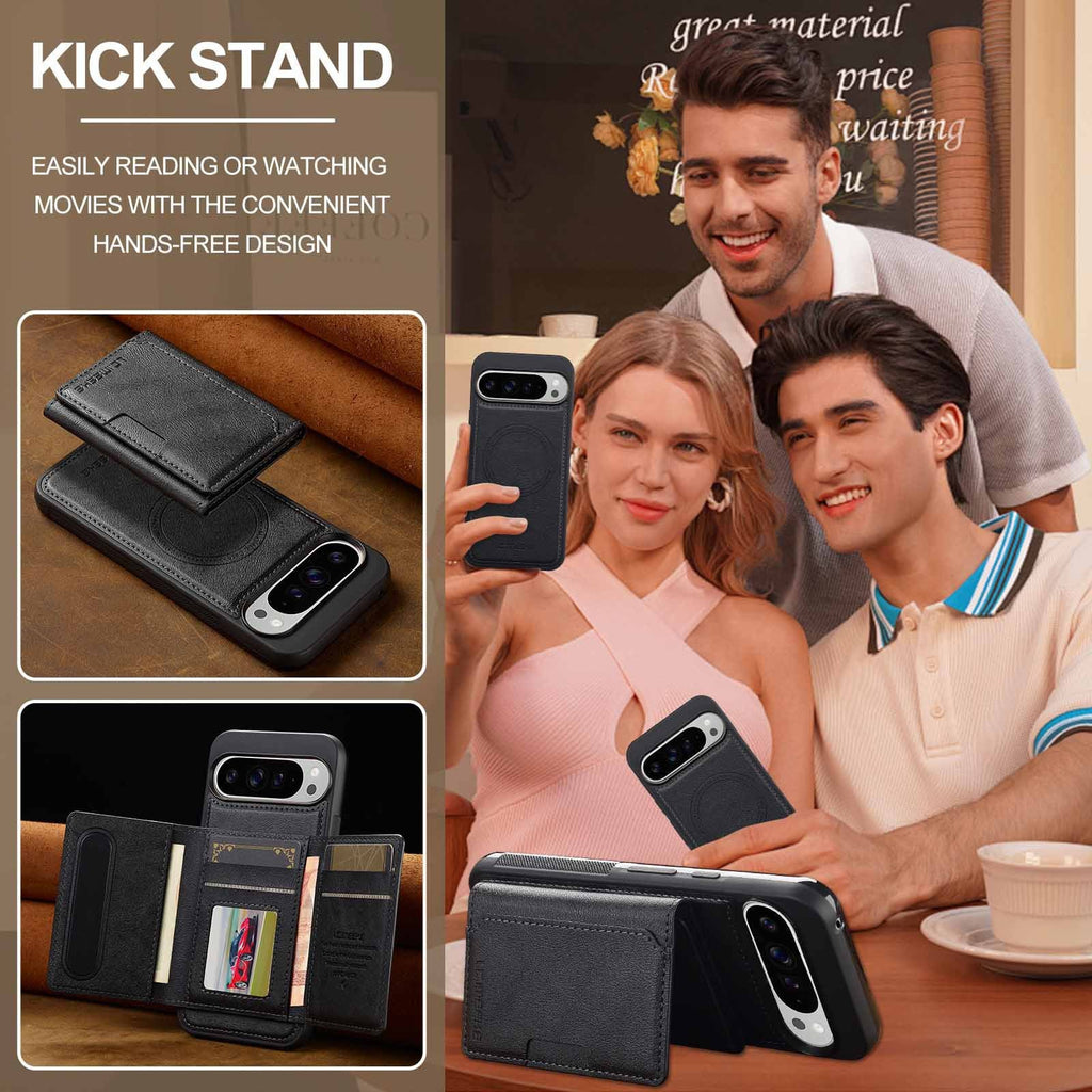 Anti-theft Magnetic Card Holder Stand Business Protective Case