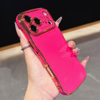 iPhone 17 Pro Max Electroplated Large Window Wave Design Protective Case