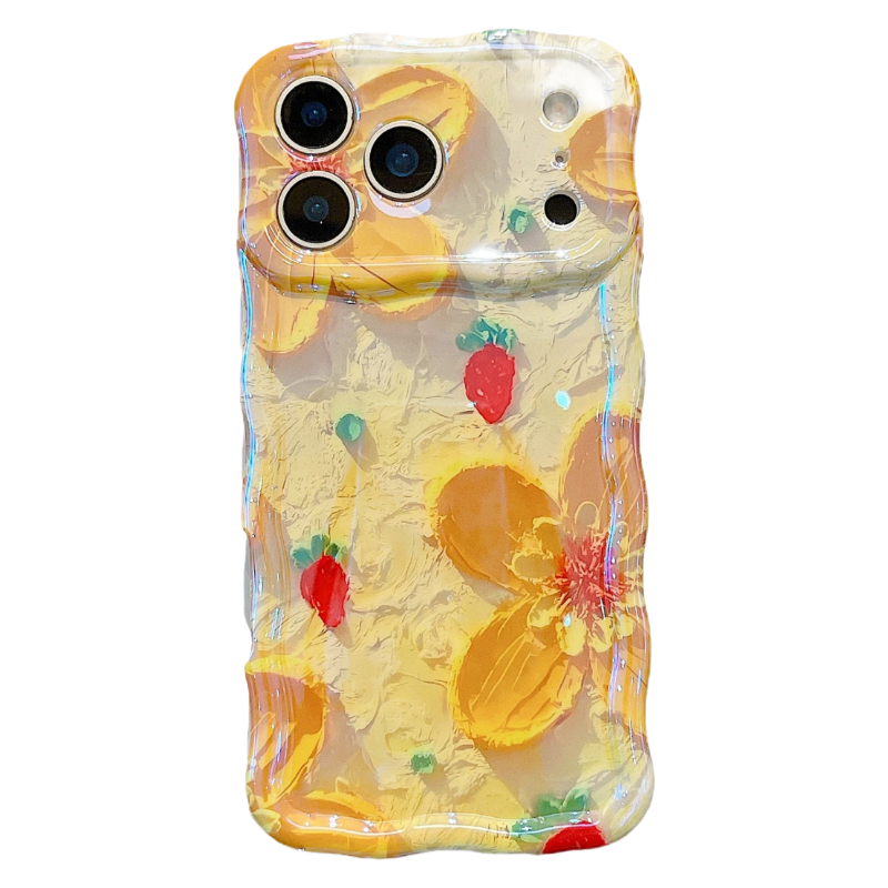 iPhone 17 Series Oil Painting Flower Case – Artistic Floral Protective Cover