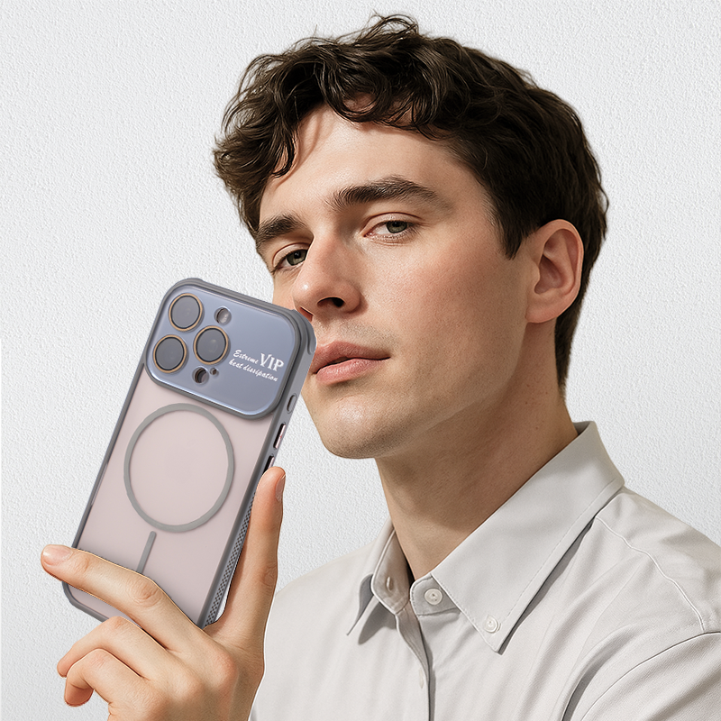 iPhone 17 Series Magnetic Frosted Case with Camera Lens Protection