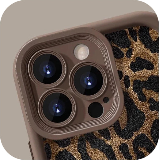 Leopard Matte iPhone 17 Case with Lanyard – Luxury Texture, Stylish & Durable
