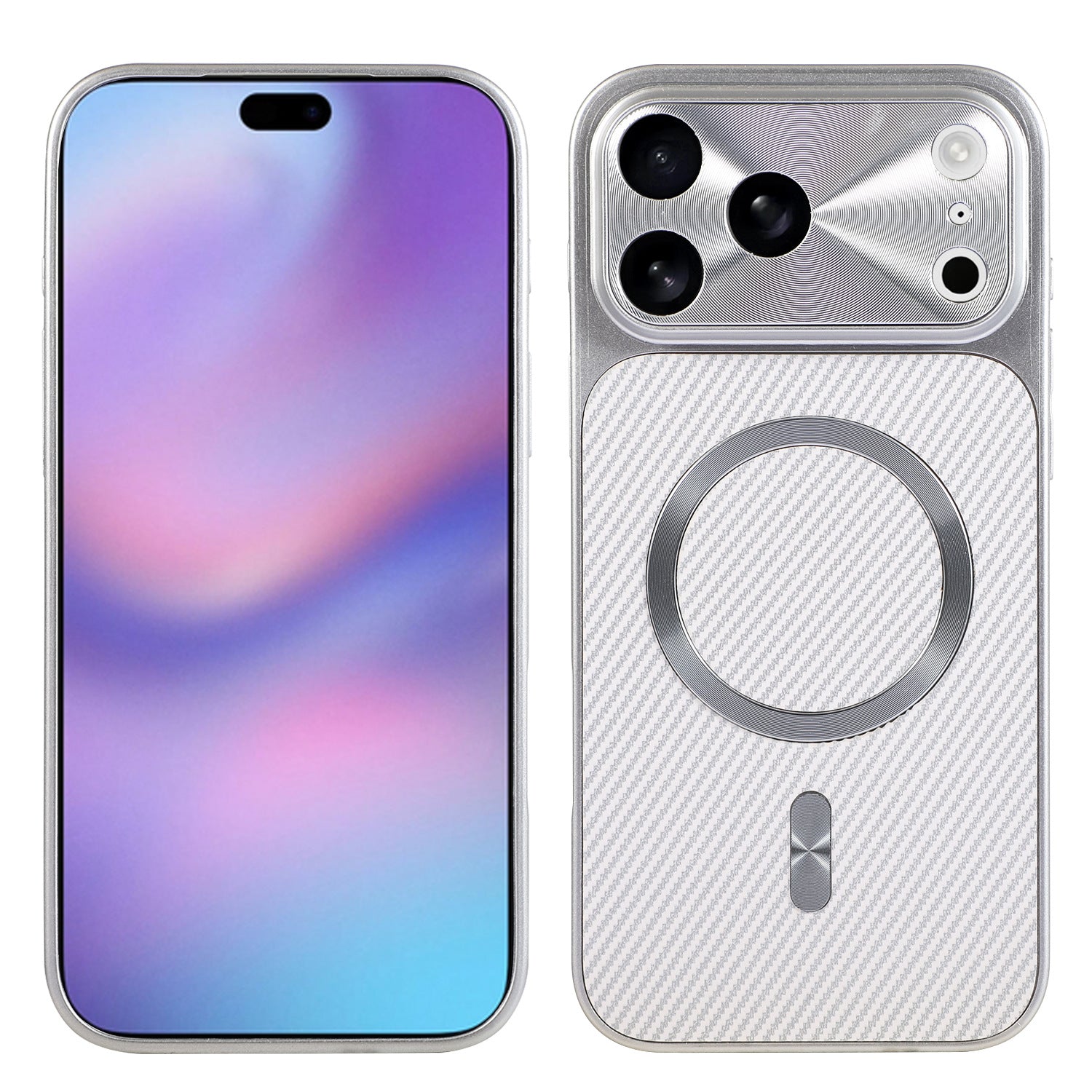 Magnetic iPhone 17 Case – Full Lens Coverage & Cavity Texture Shockproof Design