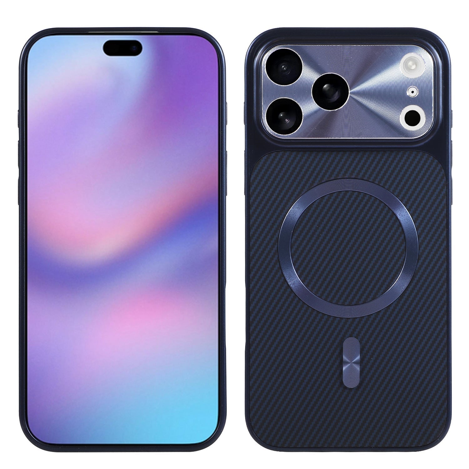 Magnetic iPhone 17 Case – Full Lens Coverage & Cavity Texture Shockproof Design