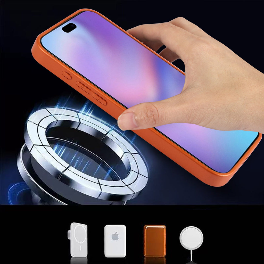 Magnetic iPhone 17 Case – Full Lens Coverage & Cavity Texture Shockproof Design