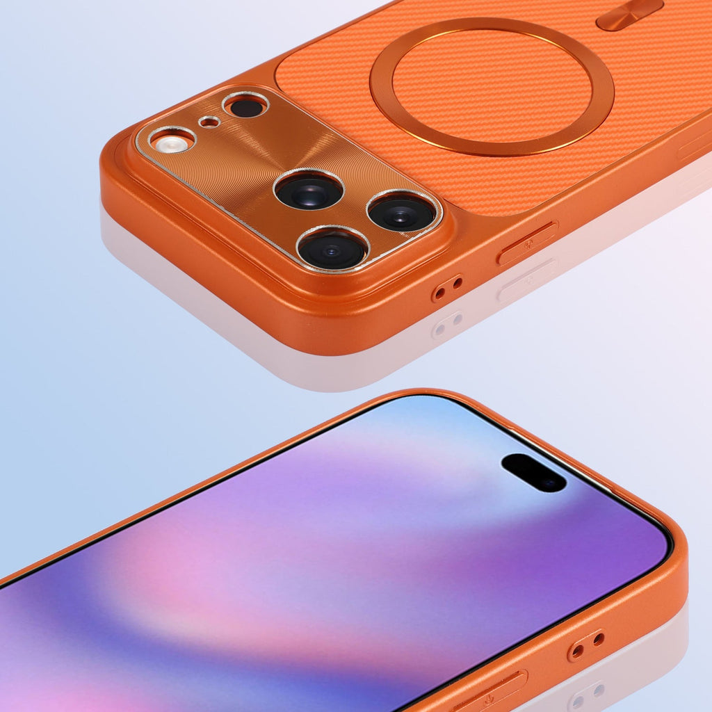 Magnetic iPhone 17 Case – Full Lens Coverage & Cavity Texture Shockproof Design