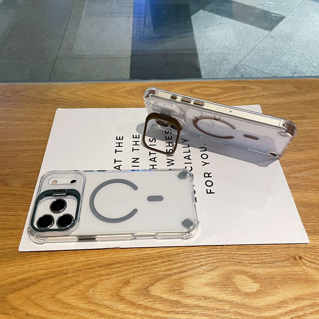 Transparent Magnetic Airbag Case for iPhone 17 Pro Max / 16 / 15 Series