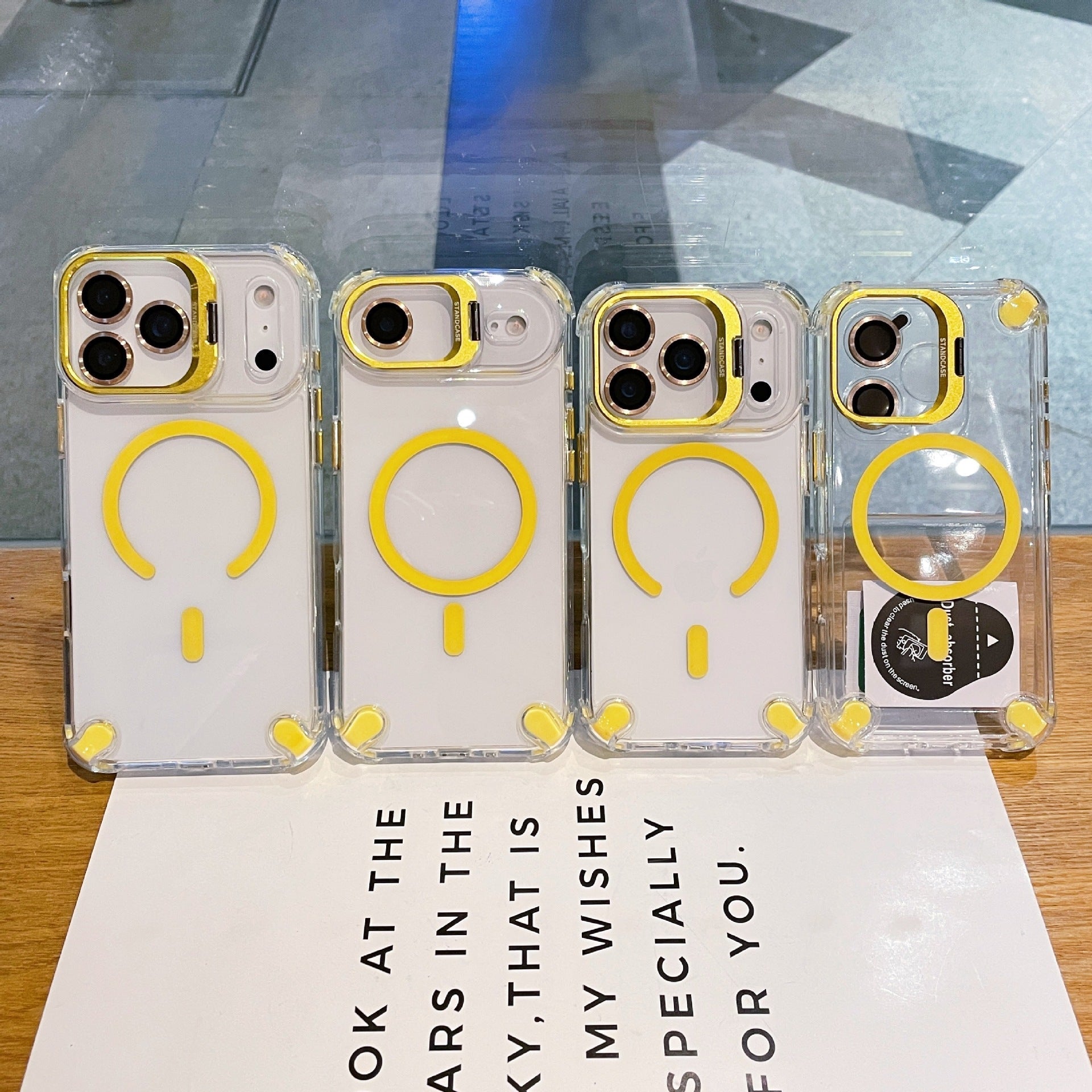 Transparent Magnetic Airbag Case for iPhone 17 Pro Max / 16 / 15 Series